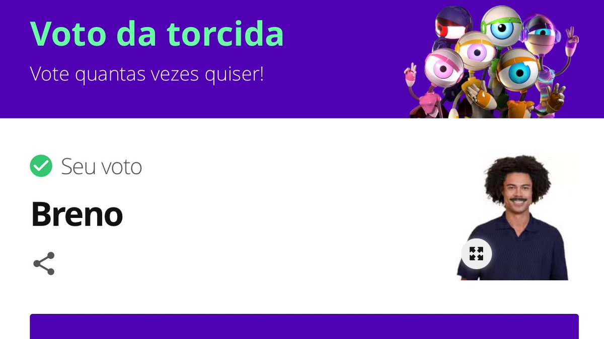 eu já votei pra ele sair