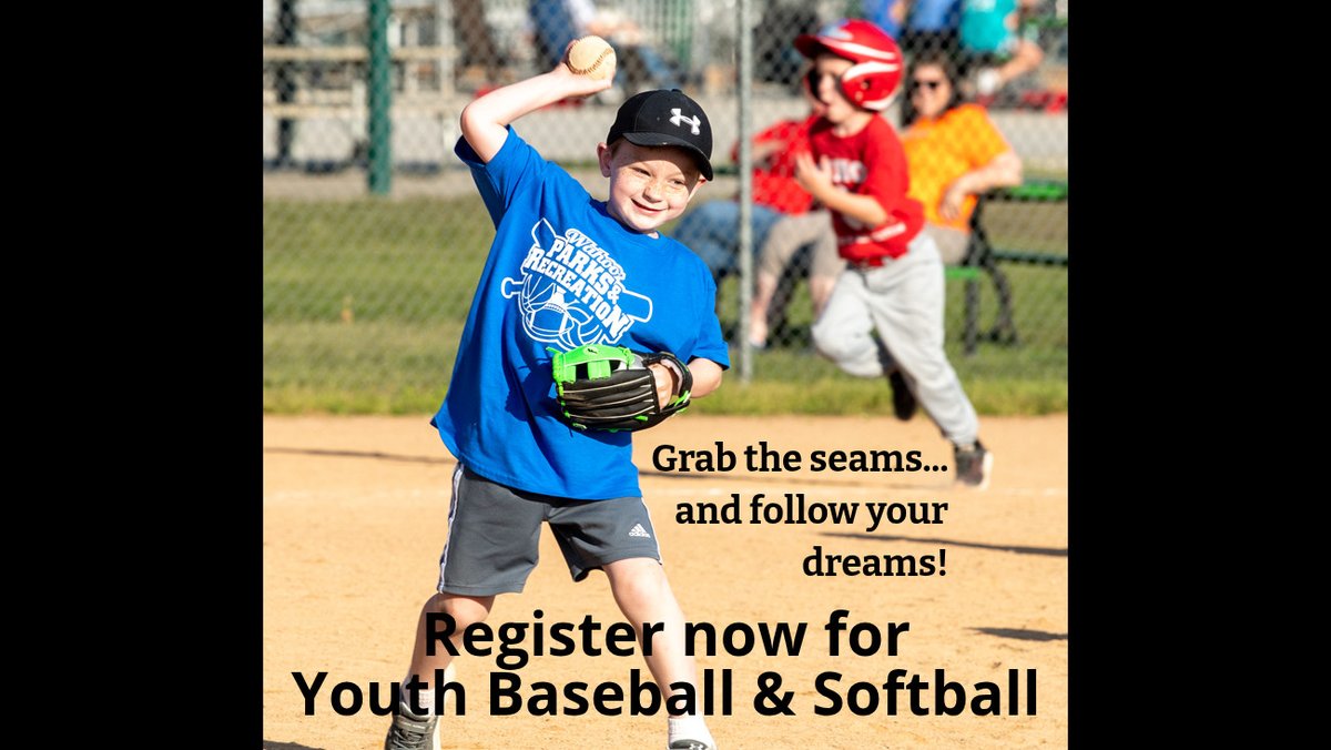 Registration has opened for Youth Baseball ⚾️ &amp; Softball 🥎 T-Ball (Pre-K &amp; K) and Coach-Pitch (1st-3rd Grade) leagues for boys and girls are offered.  Visit wahooparksandrec.com for more information and registration details.