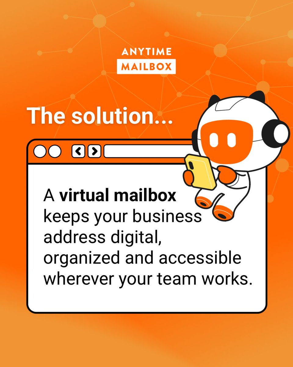 AnytimeMailbox's tweet photo. Where is our business mail?" shouldn't be a question your remote team has to ask. 🌍
Anytime Mailbox gives you a professional address that moves as fast as your code.

#RemoteWork #SaaS #VirtualMailbox #StartupHacks #DigitalAddress https://t.co/AMIOf8UvdY