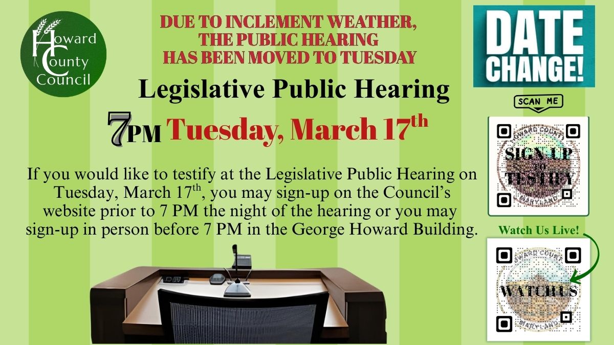 Howard County Council tweet media