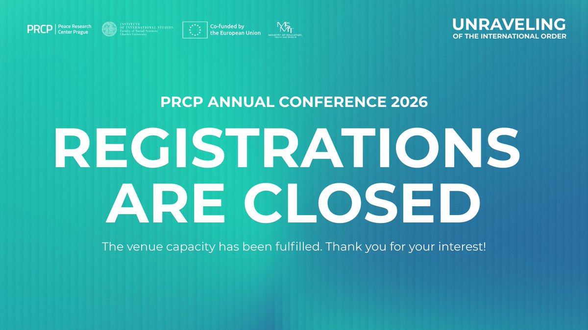 Peace Research Center Prague (PRCP) tweet media