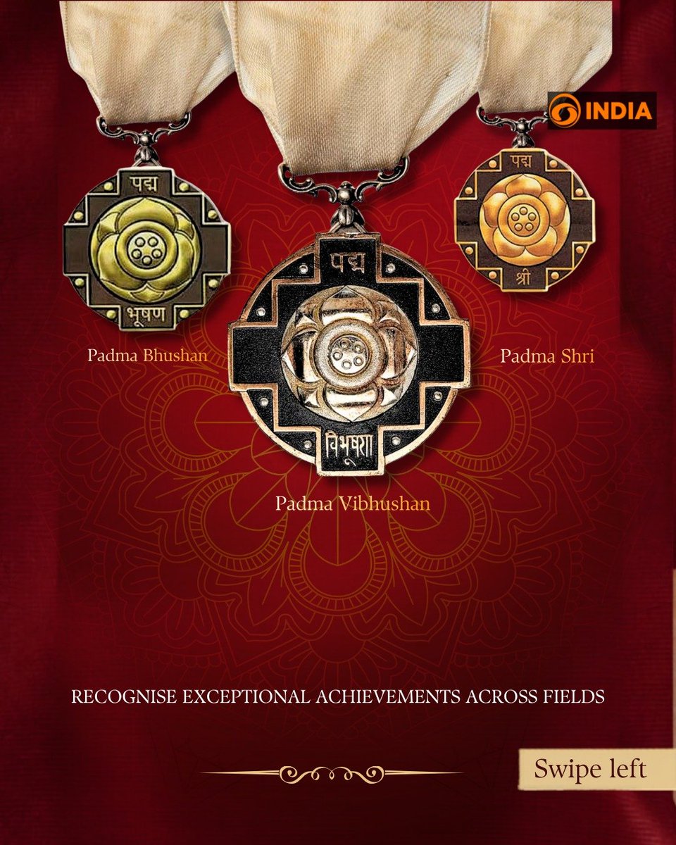 DDIndialive's tweet image. Nominations for the Padma Awards 2027, to be announced on Republic Day 2027, opened on 15 March 2026. The last date to submit nominations is 31 July 2026.

#padmaawards #peoplespadma #RepublicDay #RepublicDay2027