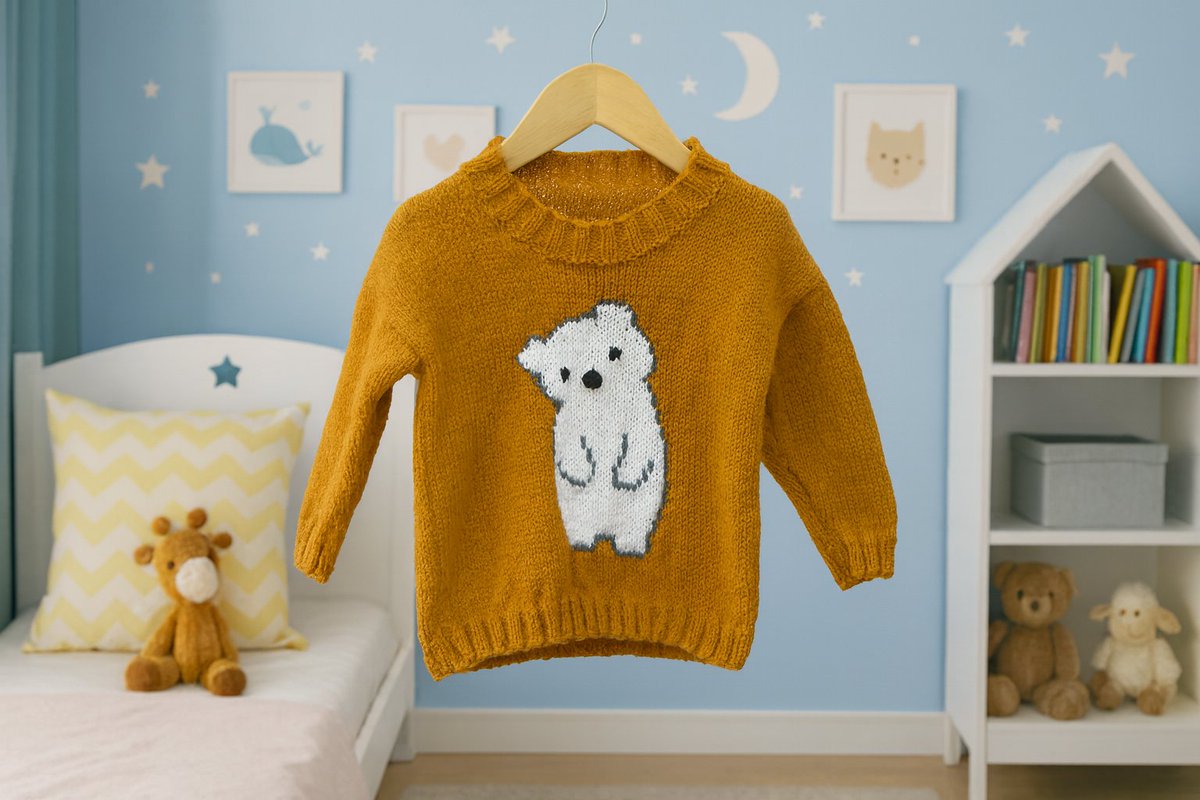 EPPatterns's tweet photo. Children's jumper with polar bear motif knitting pattern to fit from 1 to 5 years old. Straight needles and double knitting wool. Cute intarsia polar bear sweater by Elizabeth Primrose Patterns https://t.co/elAHaepJlt
#knitting #polarbearjumper #knittingpatterns #intarsia https://t.co/tnsJv2LAdc