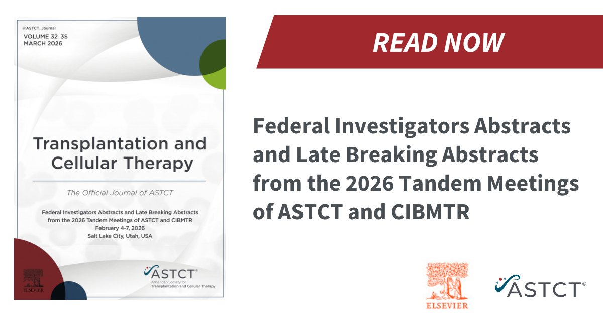 Transplantation and Cellular Therapy Journal tweet media