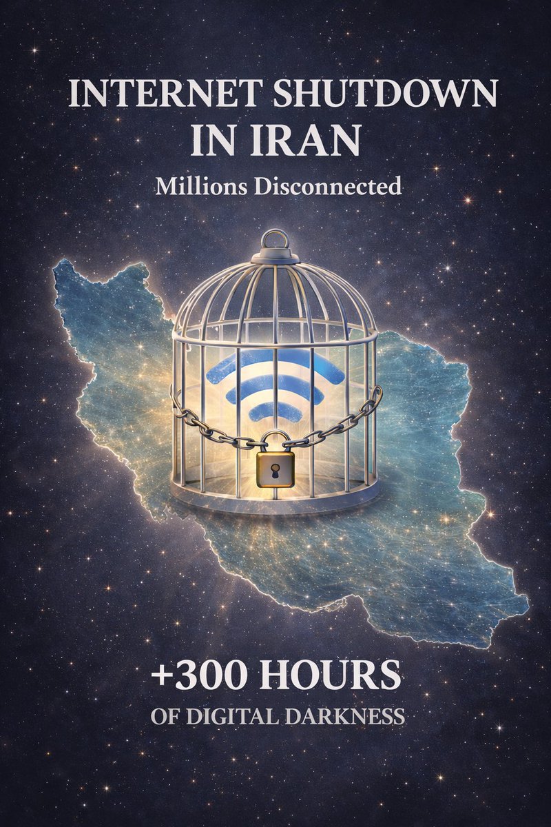 ShahLover2026's tweet photo. Islamic Regime has cut Internet on 90 millions Iranian! 

 #DigitalBlackOutIran https://t.co/XOpxhLr9fZ