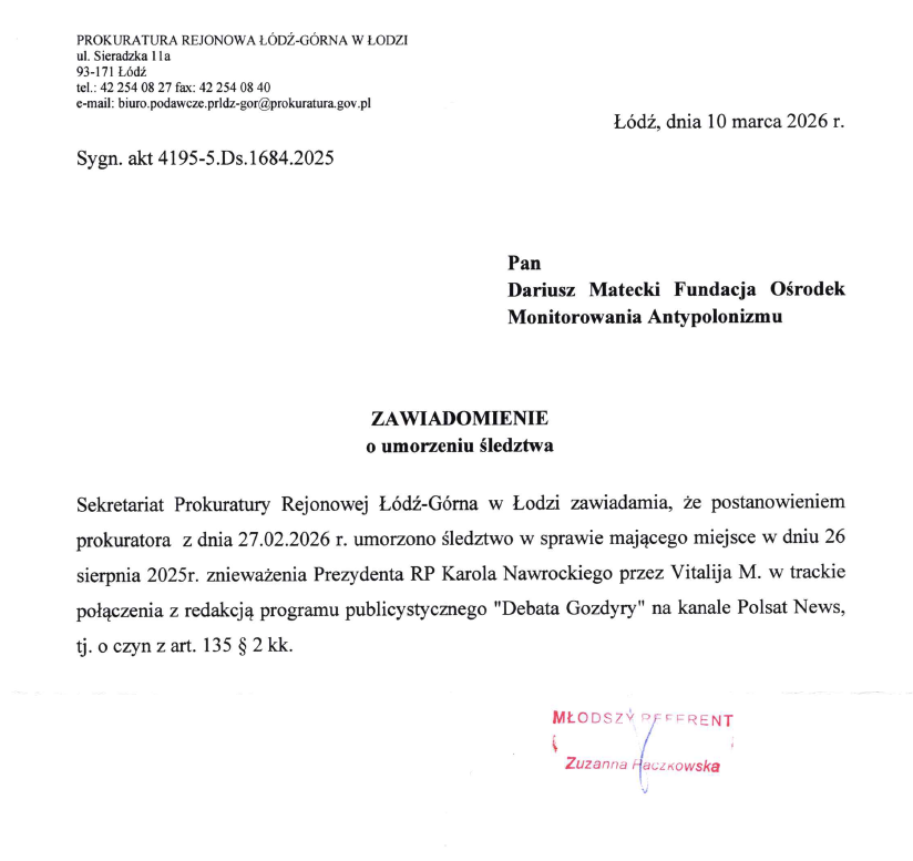 Dariusz Matecki tweet media