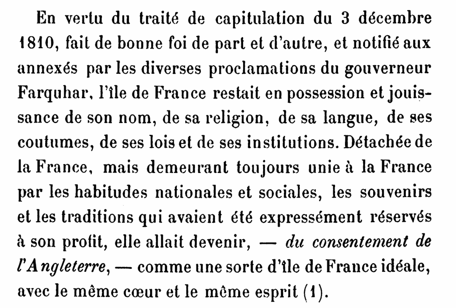 #Québec 1760. #Maurice 1810. Capituler pour perdurer.