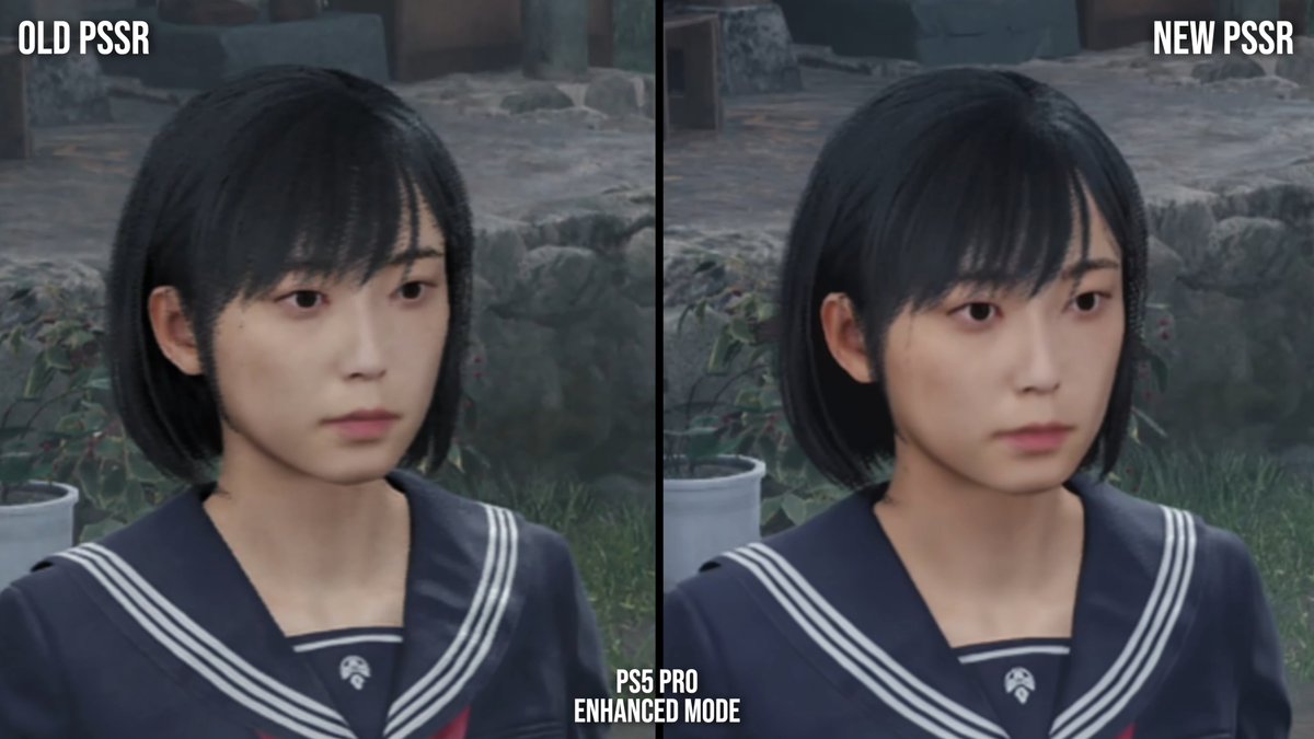 gamenohanashi's tweet image. 「PSSR2はほぼそれだけでPS5 Proの存在意義を正当化する」——Digital FoundryのMackenzie氏が4タイトル横断テスト後に評価。

『サイレントヒル f』『FF7 リバース』『ドラゴンエイジ：ヴェイルの守護者』『モンスターハンターワイルズ』すべてで内部解像度はPSSR1と同水準のまま画質が改善。