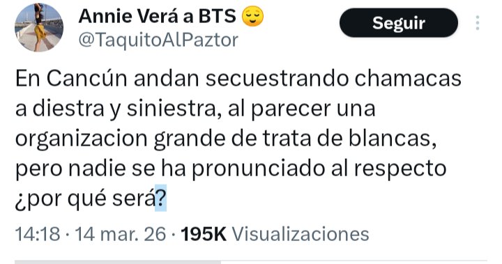 <a href="/GARCIPAVON/">DRA. MERCEDES PAVON "SUPERMUELITA FIFÍ"</a> Esto postearon hace poco. A todo lo que da la trata en #Cancun