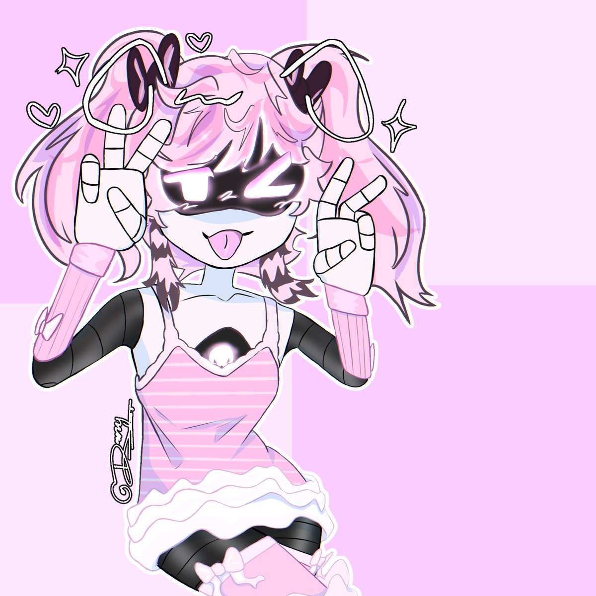 UrLocaldann's tweet photo. Haven’t posted on twitter in a bit but here’s my girlfriends OC I drew #oc #murdedrones #glitchproductions
#fanart https://t.co/DSISTQ68Wn