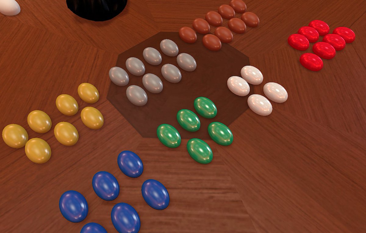 dilkROM's tweet photo. I'm updating our TTS mod for #DragonEyes to begin locking in the component list for quoting. Got the stones to be about the same shape as those in the designer prototype (similar to Mancala stones) and began applying our first draft of thematic colors. https://t.co/Rl1vcsq9q5
