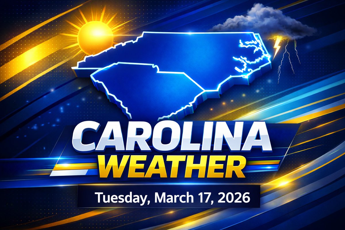 Sunny but chilly Tuesday across the Carolinas. Highs range from the upper 20s in the mountains to the low/mid 50s in SC and coastal areas. Breezy at times with clear skies statewide. Cold again Tuesday night. #NCwx #SCwx