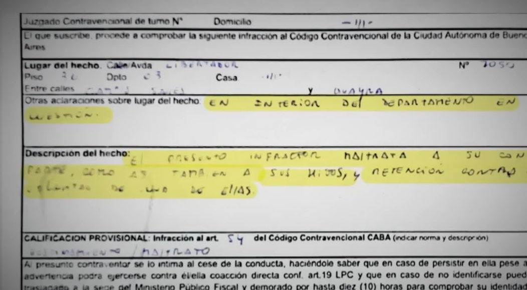 " El presunto infractor MALTRATA a su  CONTRAPARTE, como así también a SUS HIJOS" <a href="/gusta_mendez/">Gustavo Mendez</a> esa papeleta no la tenes? ENSOBRADO 

Y MÁS ABAJO: retiene contra su voluntad a una de ellas.