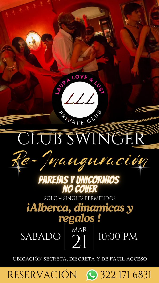 Se llegó la hora. 
Re-inauguración del club en Puerto Vallarta.
Laura y Jorge los invitan.
Ayúdennos a compartir por favor y si quieren informes, pueden mandar DM