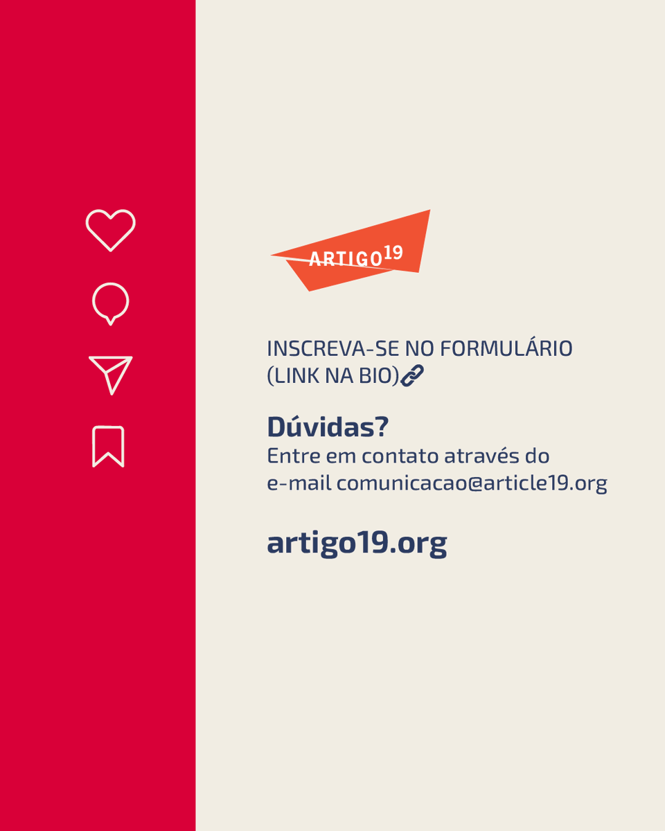 ARTIGO 19 Brasil e América do Sul tweet media