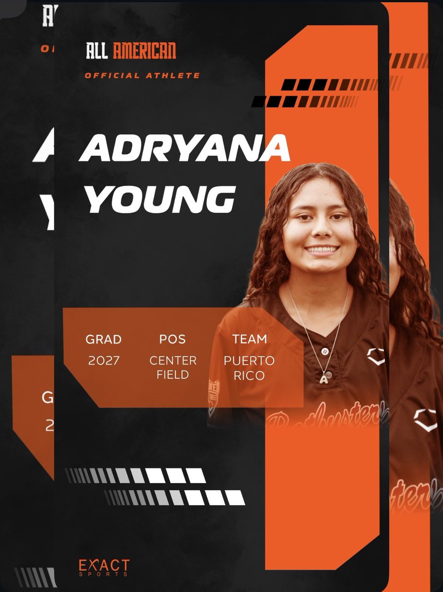AdryYoung2027's tweet photo. I'm happy to share that l've made the
EXACT 🇺🇸All-American team! This fall, l'll be heading to Puerto Rico to train everyday with NCAA/NAIA coaches and compete against some high-level clubs. Can't wait for this amazing opportunity🇵🇷
#exactallamerican #EXACTSports #Classof2027 https://t.co/dKjqFW7GPn