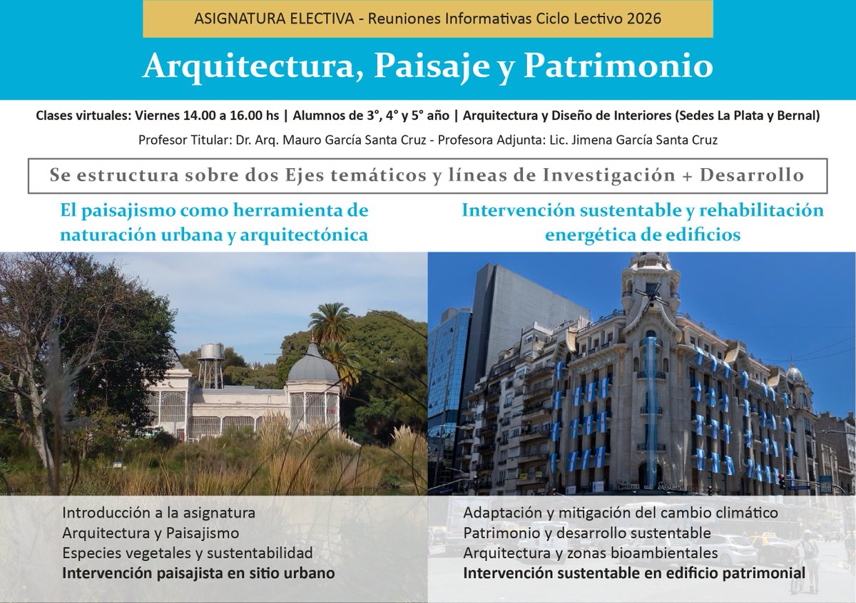 Arquitectura, Paisaje y Patrimonio tweet media