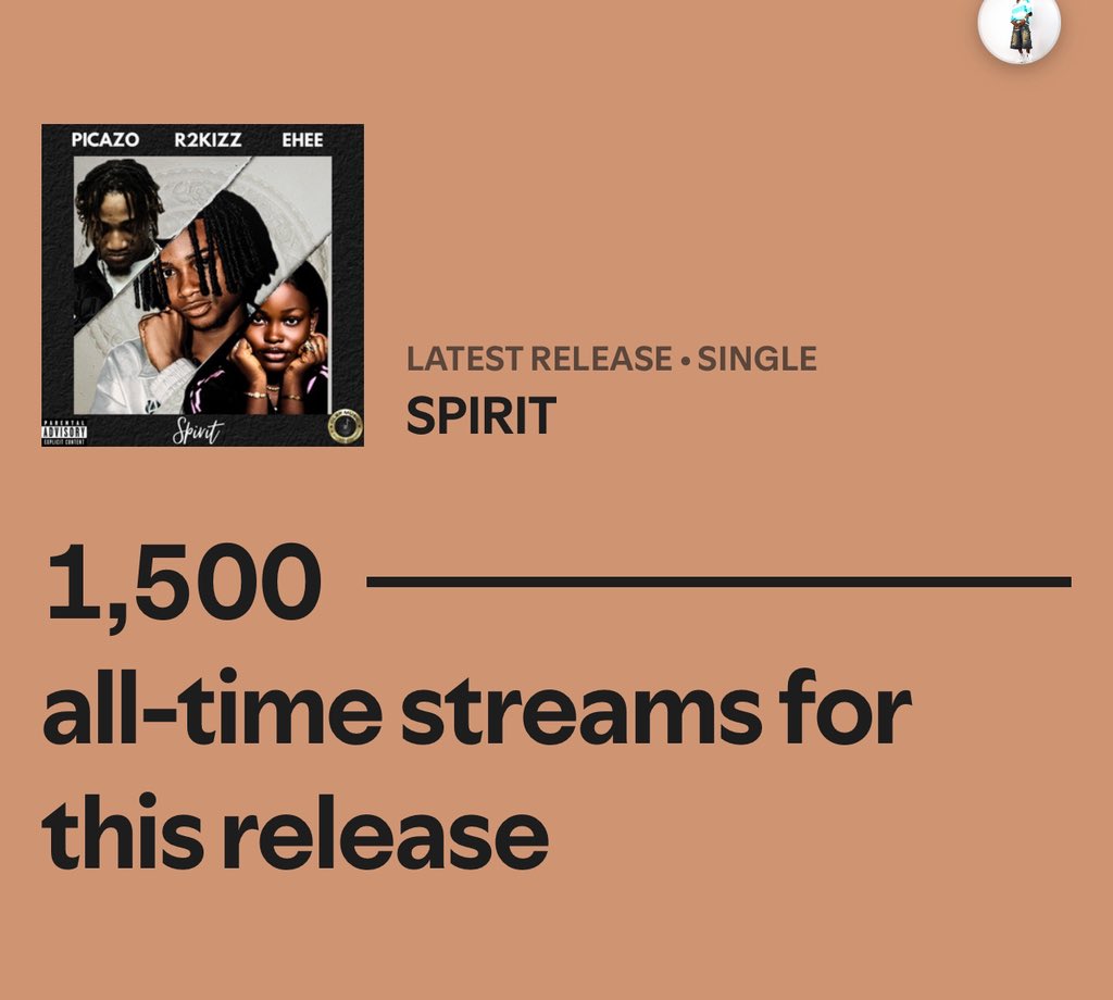 r2kizzmusic's tweet photo. SPIRIT FIRST WEEK STREAMs THANK YOU @PicazoRhap thank you @Ehee_offixial and thank you BELIEVERS 🕷️🙌🏼 https://t.co/37QumqV4OC