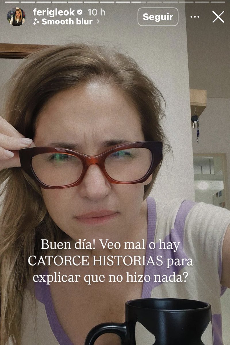 “Veo mal o hay 14 HISTORIAS PARA EXPLICAR QUE NO HIZO NADA?”

Fer Iglesias en Instagram burlandose del descargo de Yanina Lasobre.