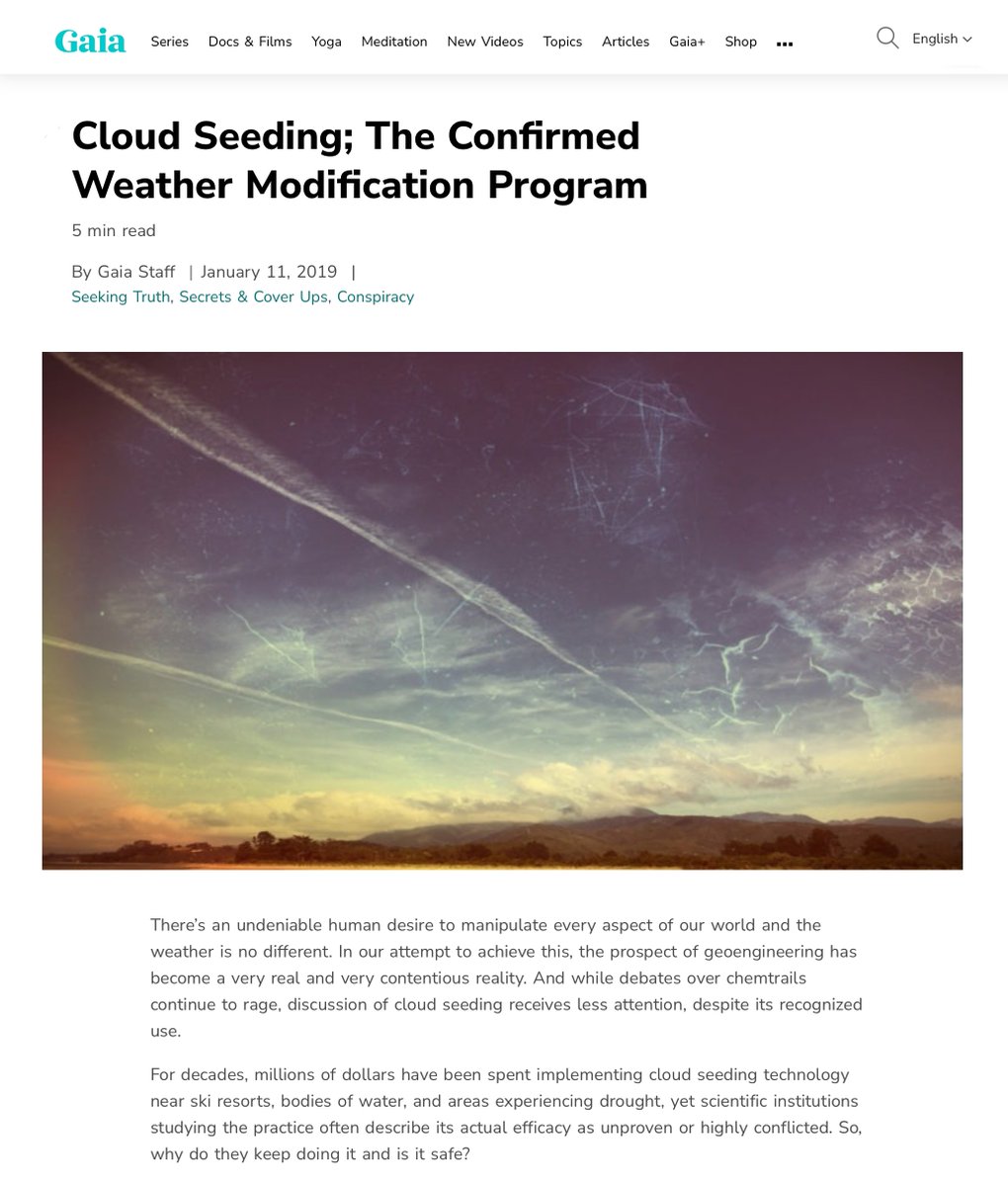 Royalty_Free_'s tweet photo. Cloud Seeding; The Confirmed Weather Modification Program.

There’s an undeniable human desire to manipulate every aspect of our world and the weather is no different.

To read more:
https://t.co/QSDv04kUJH

I always love to share an image in use.
Huge thanks for this image use! https://t.co/ElNVdLMD3Q