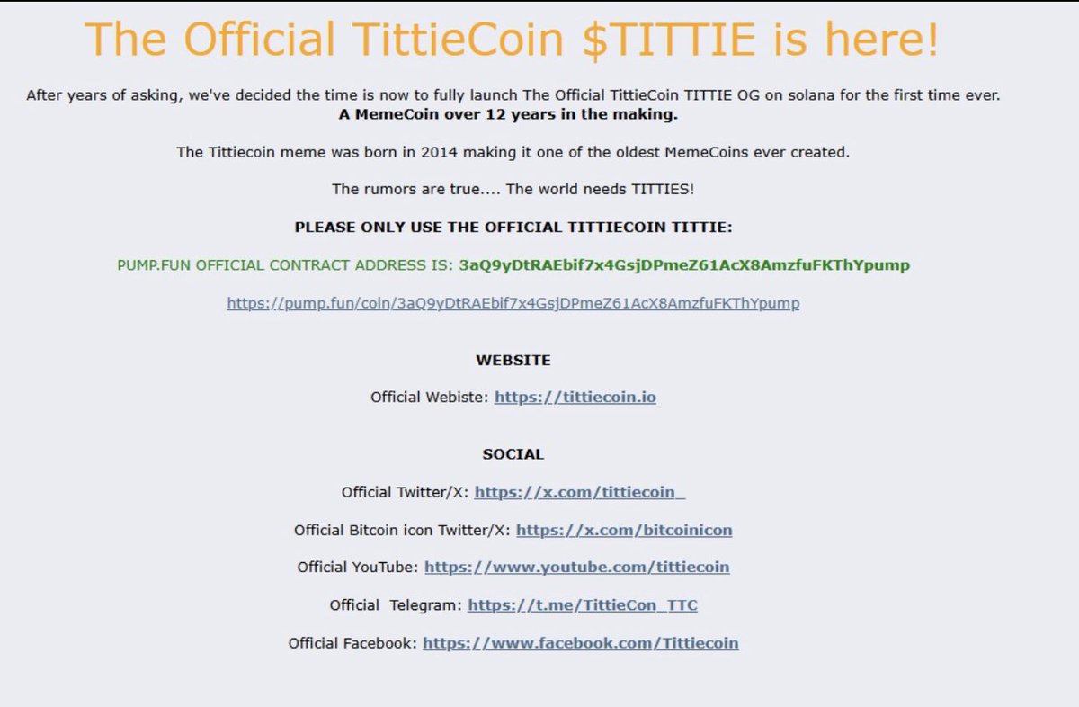 mikesky1098736's tweet photo. @0xSweep $tittie is primed to send 

Study the lore it’s similar to buttcoin with og dev from 2014 pushing 

@Tittiecoin_ 

3aQ9yDtRAEbif7x4GsjDPmeZ61AcX8AmzfuFKThYpump https://t.co/0hYm6OEFyD
