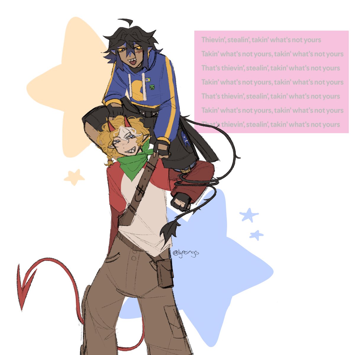 lyreingss's tweet photo. manifesting more of their interactions
#kleptoduo #pactwfanart #tommyinnitfanart https://t.co/21kwU4RVcT