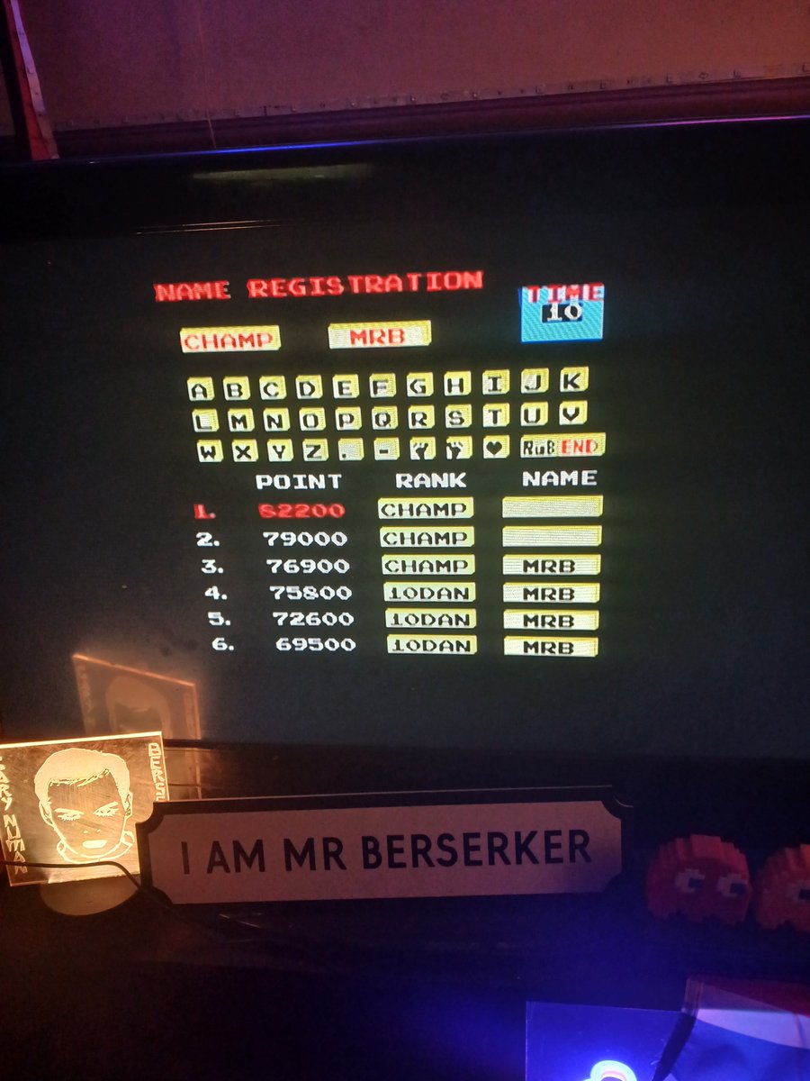 Grabbed a 2nd PB in 30 mins on Karate Champ 82,200