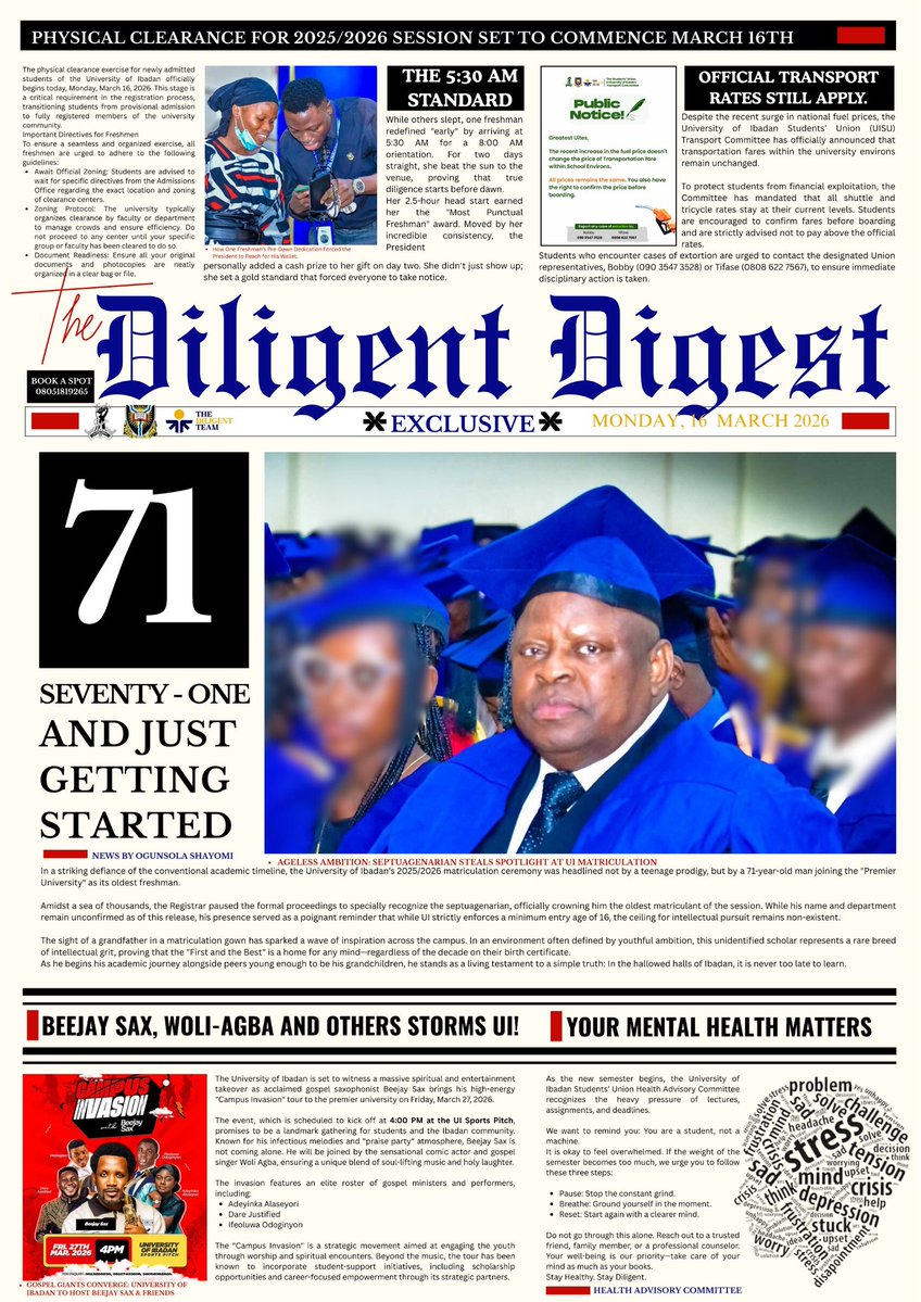 University of Ibadan Students' Union tweet media