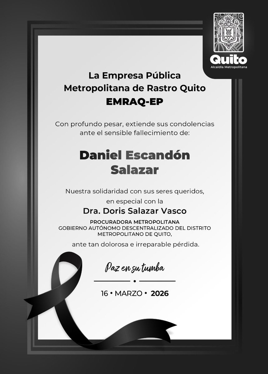 Empresa Metropolitana de Rastro Quito tweet media