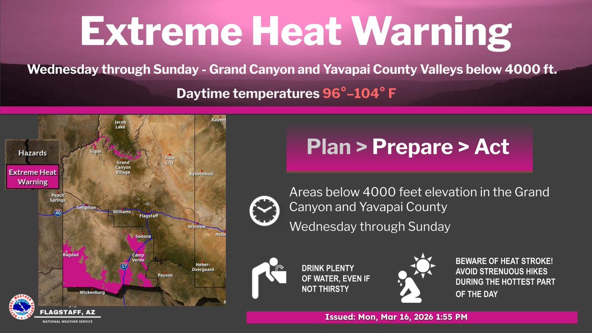 US National Weather Service Flagstaff Arizona has issued an