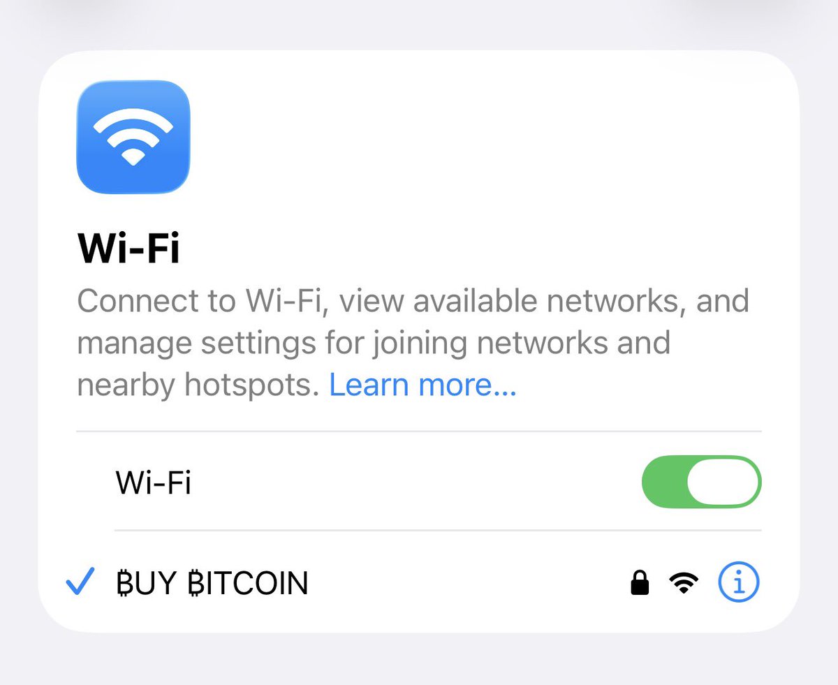 On a cruise hiding 3D printed Bitcoin ducks around the ship for kids to find 🦆₿

Also set my travel WiFi network name to "Buy Bitcoin" so every time someone searches for WiFi they get the message 📡

Doing my part. One duck and one WiFi scan at a time.

#Bitcoin