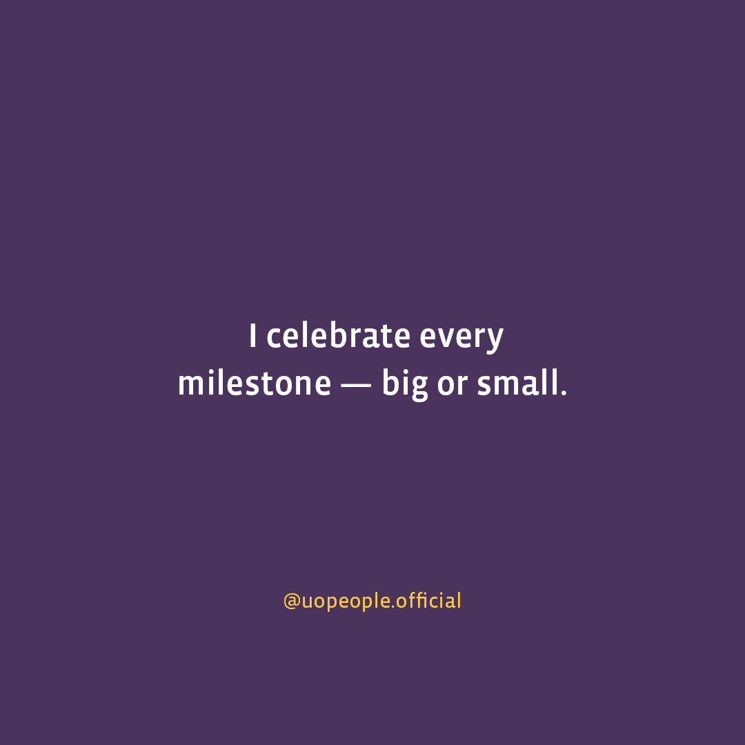 UoPeople's tweet image. A reminder to celebrate every step forward. #UoPeople #MotivationMonday #Affirmations