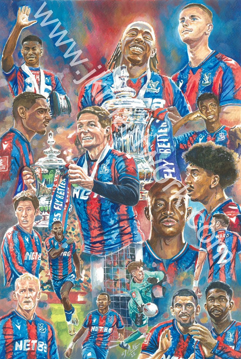 JKMartwork's tweet photo. hi @GIFS_CPFC @CPFCOMAHA @CPFCHQ @TheEaglesBeak @Palace_Memery @Palace1861 @OneMorePoint1 painting ive done of #cpfc #facupwinners ,prints are still available just Β£20 a3 size @ https://t.co/lwlE5y09nk
RT's appreciated https://t.co/QNPrUIy3Iw