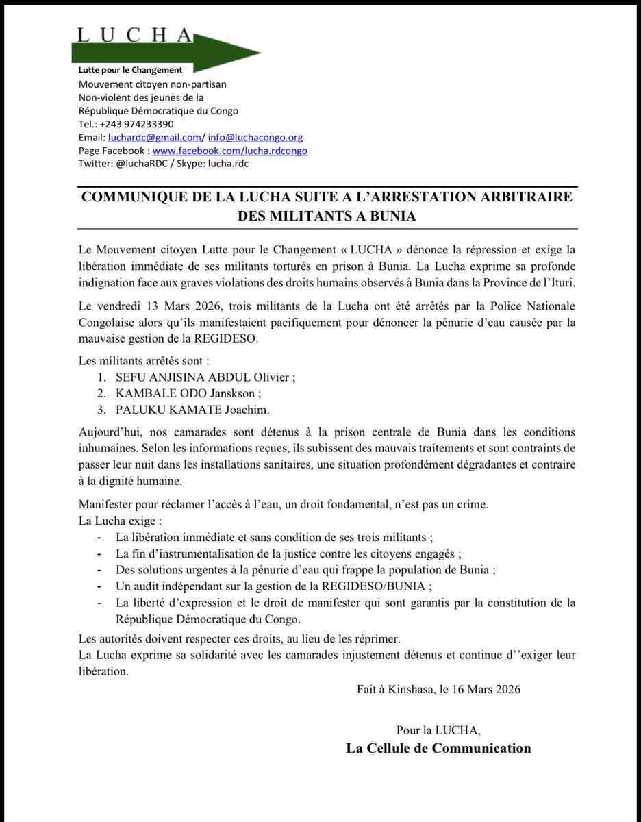 LUCHA 🇨🇩 tweet media