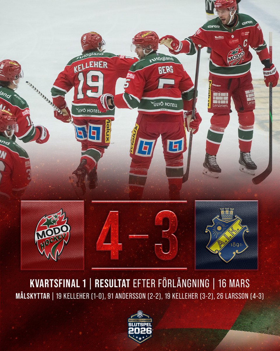 SEGER! 🔥 Emil Larsson avgör den första kvartsfinalen på hemmaplan i sudden death, direkt efter tekning.

#modose