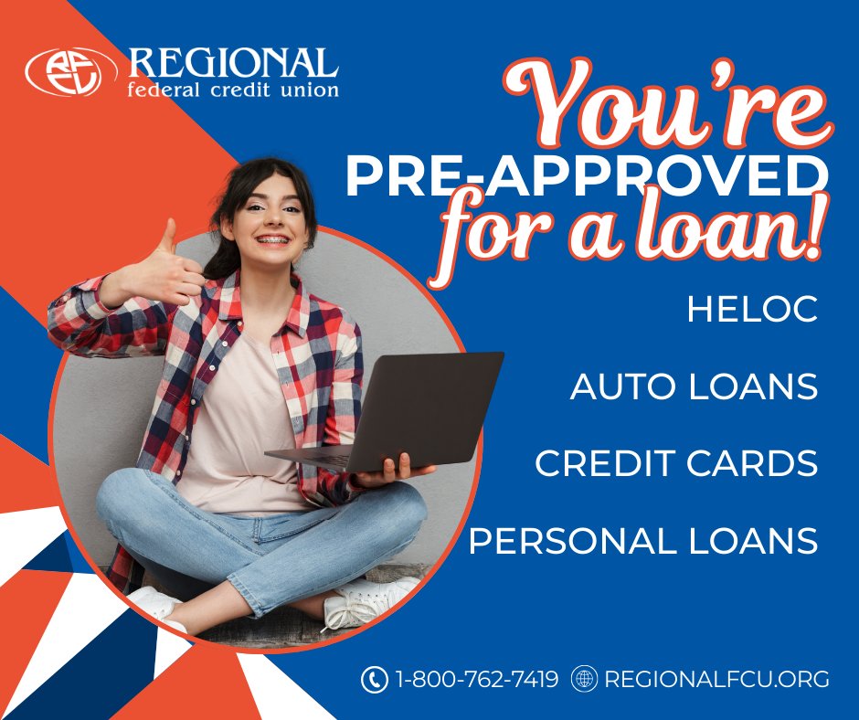 REGIONALFCU's tweet image. Here at REGIONAL we say "YES!” Call, come in or apply online today to see what REGIONAL can do for you.

CURRENT RATES: bit.ly/4c0bueJ

APPLY NOW: bit.ly/3HwgKdC

#PreApproved #Loans #LowAPR