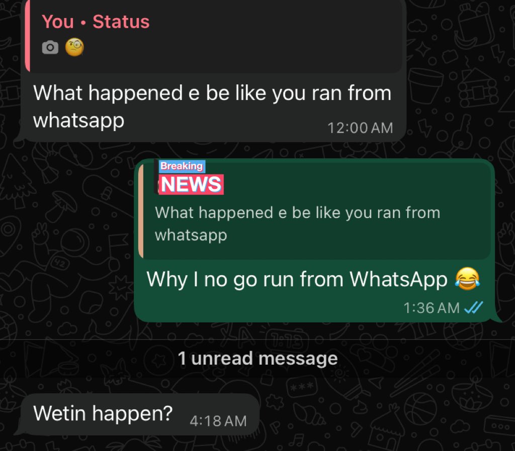 I posted yesterday after a long time and someone asked me this 😂