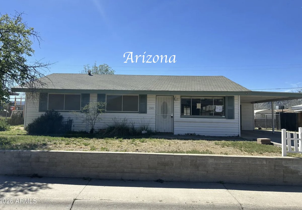 oldhouseunder50's tweet image. #Arizona Foreclosure: Vintage 1959 Block Home with Partial #MountainViews  $79,900. 
oldhousesunder100k.com/arizona-forecl…