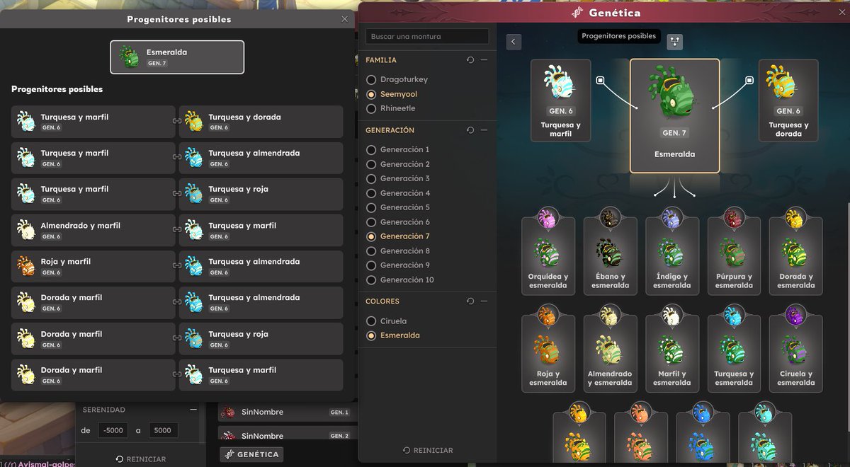 WallyBangs21's tweet photo. @Francis01010293 @Samtiy_Dofus @ES_DOFUS El botón de progenitores posibles se vuelve mucho mas util si vas a criar mulaguas o vuelocerontes ya que estos tienen más cruces posibles https://t.co/lB7ApsBUIl