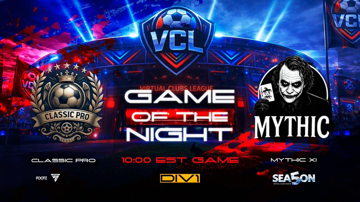VCLNA's tweet photo. 🔥 VCL Games of the Night 🔥  

Tonight’s matchups are set and the competition is heating up. Expect big plays, clutch moments, and highlight goals. ⚽  

Who’s taking the win tonight? 👀  
Drop your predictions and tune in to the streams to catch the action live!  

#VCL https://t.co/6PEEAPfWlR