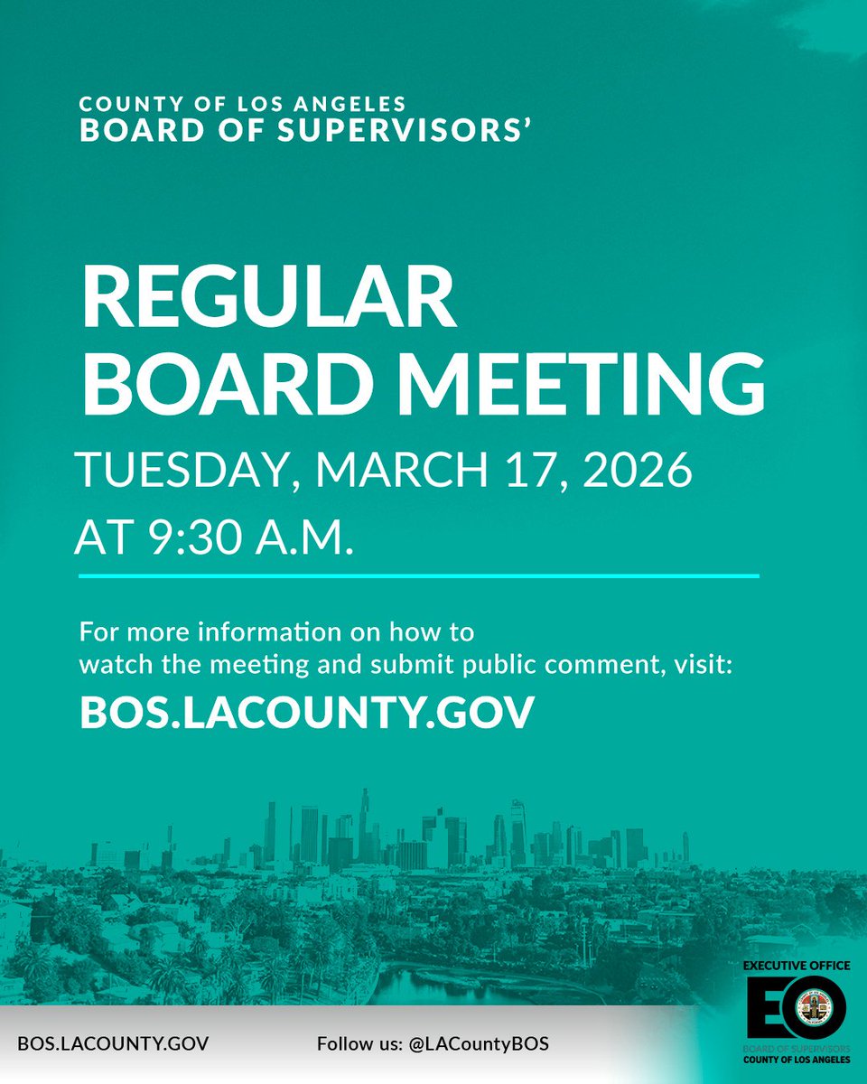 Los Angeles County Board of Supervisors tweet media