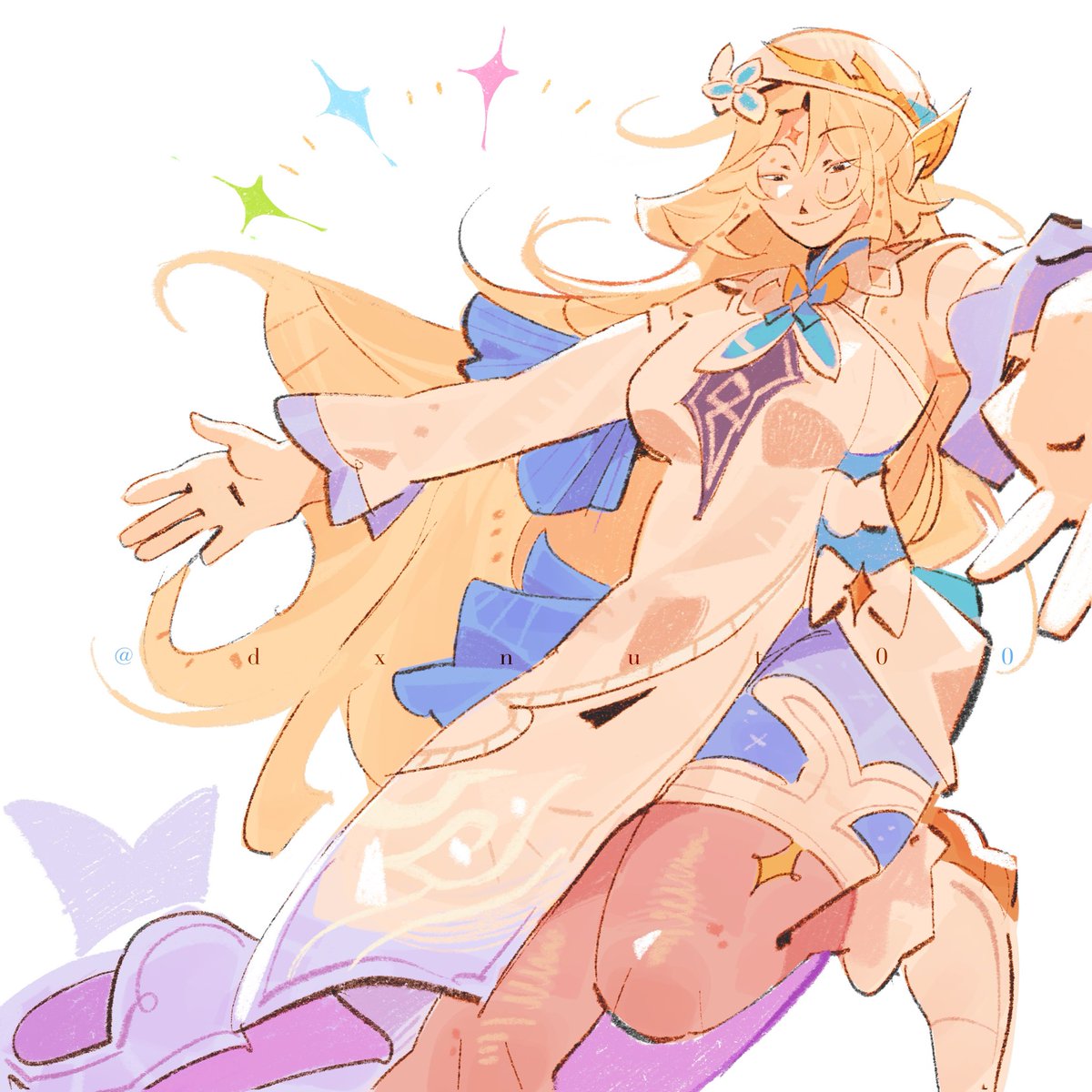 dxnut00's tweet image. It’s been many long years since I had a chance to dazzle humanity with a little divine intervention!
#GenshinImpact #Nicole