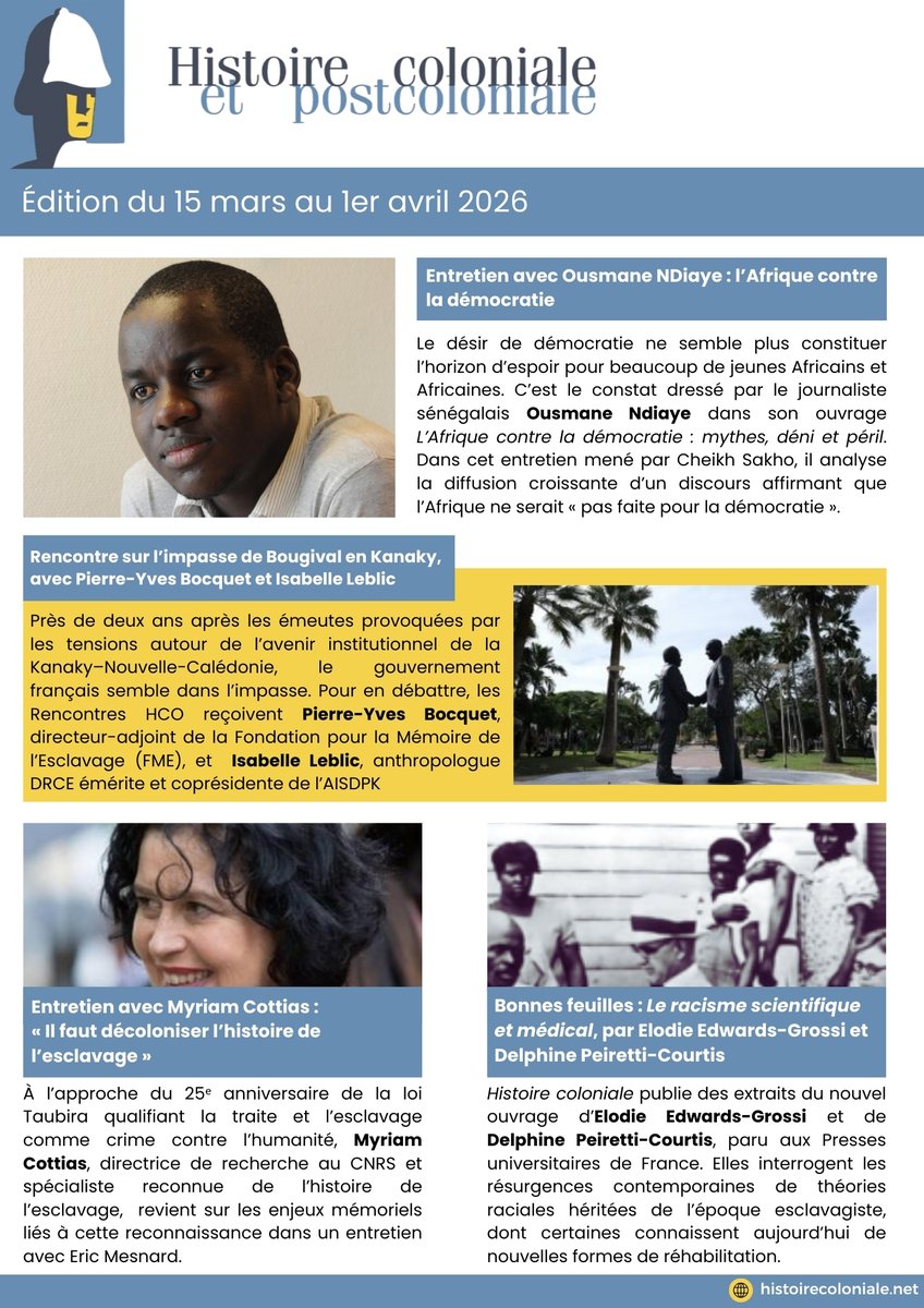 Histoire coloniale et postcoloniale tweet media