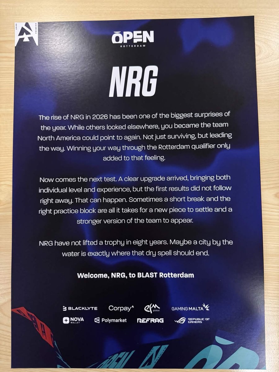 NRG CS2 tweet media