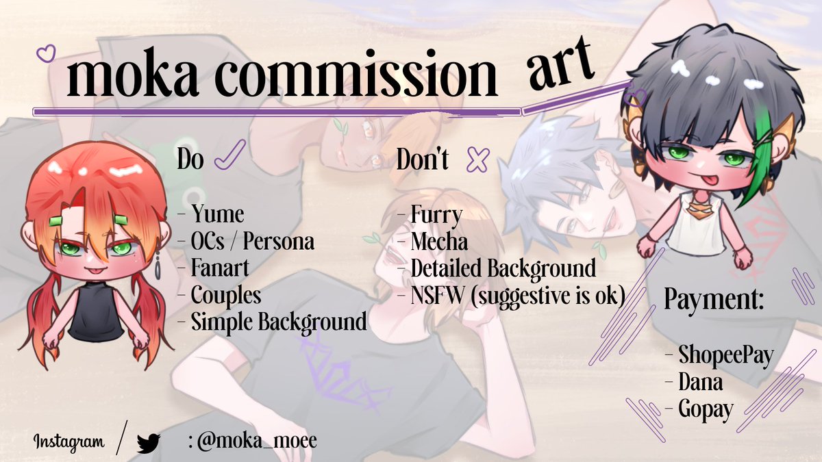 moka || Commission on📌 (4/5) tweet media