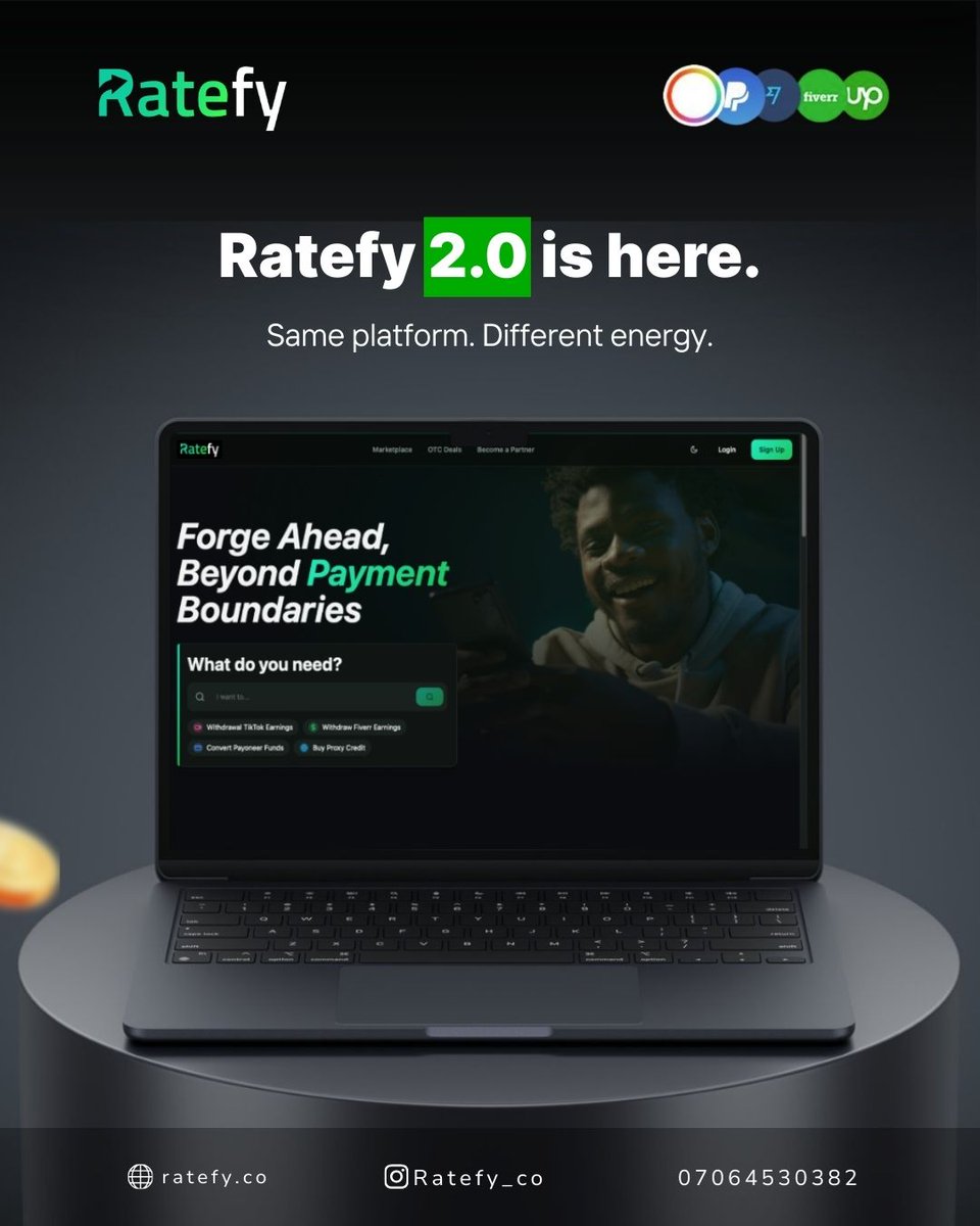 _Ratefy's tweet photo. We redesigned the Ratefy website, and it's🔥

Same platform. Same trust. Brand new look online.

Go check it out → https://t.co/mJ83maCSuK

Tell us what you think😊👇

#ratefy.co #NigeriaFintech #WebsiteDevelopment #Upworkpayment #FiverrPayment #EscrowNigeri https://t.co/ojKpvcGthC