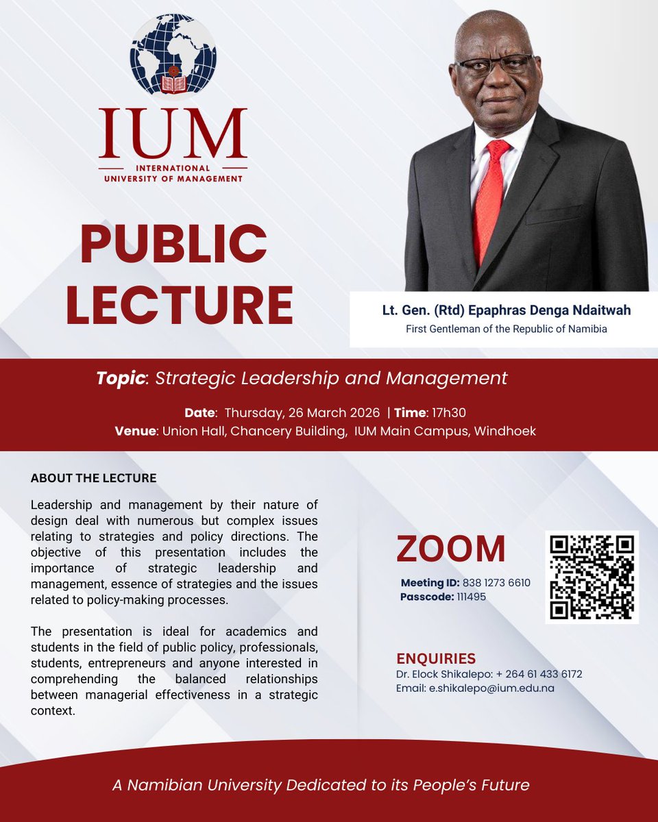 International University of Management tweet media