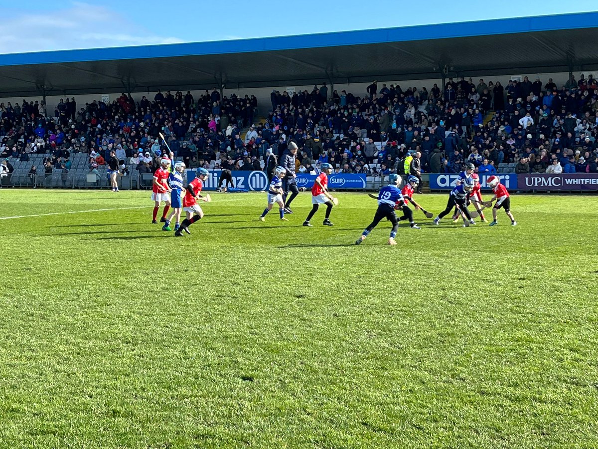 WaterfordGAACG's tweet photo. #HalfTimeHeroes also took centre stage at @AzzurriSport Walsh Park yesterday afternoon during the @AllianzIreland NHL tie between @WaterfordGAA and @TipperaryGAA, terrific entertainment and brilliant FUN provided by #MountSion Primary School and #StStephensDLS BNS 👏🌟✅️🏑 #GAA https://t.co/7Ow6jR7EmZ