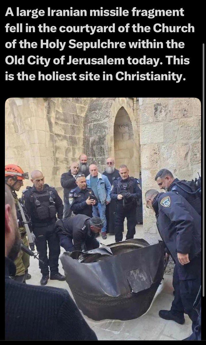 The enemy targets the Church of the Holy Sepulcher