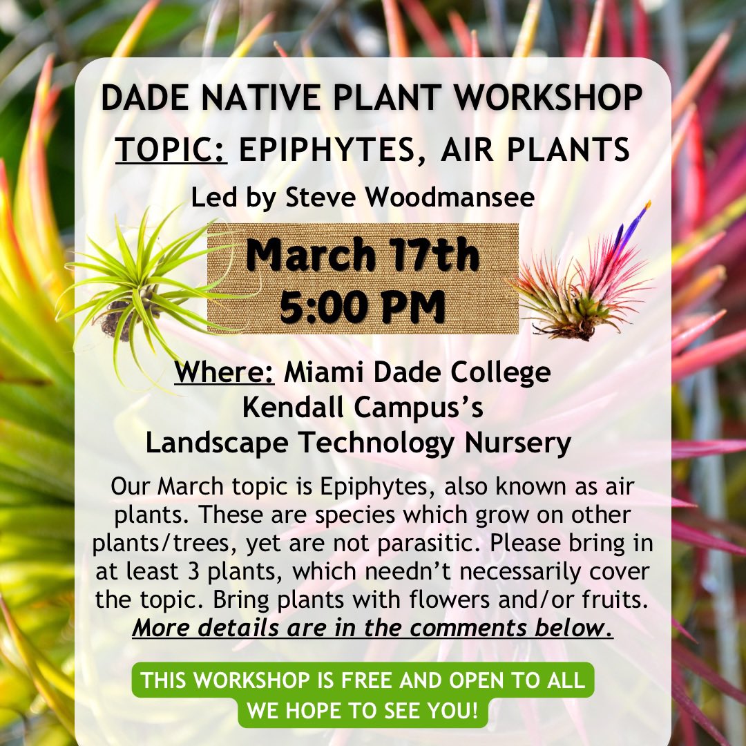 Dade Chapter of the Florida Native Plant Society tweet media